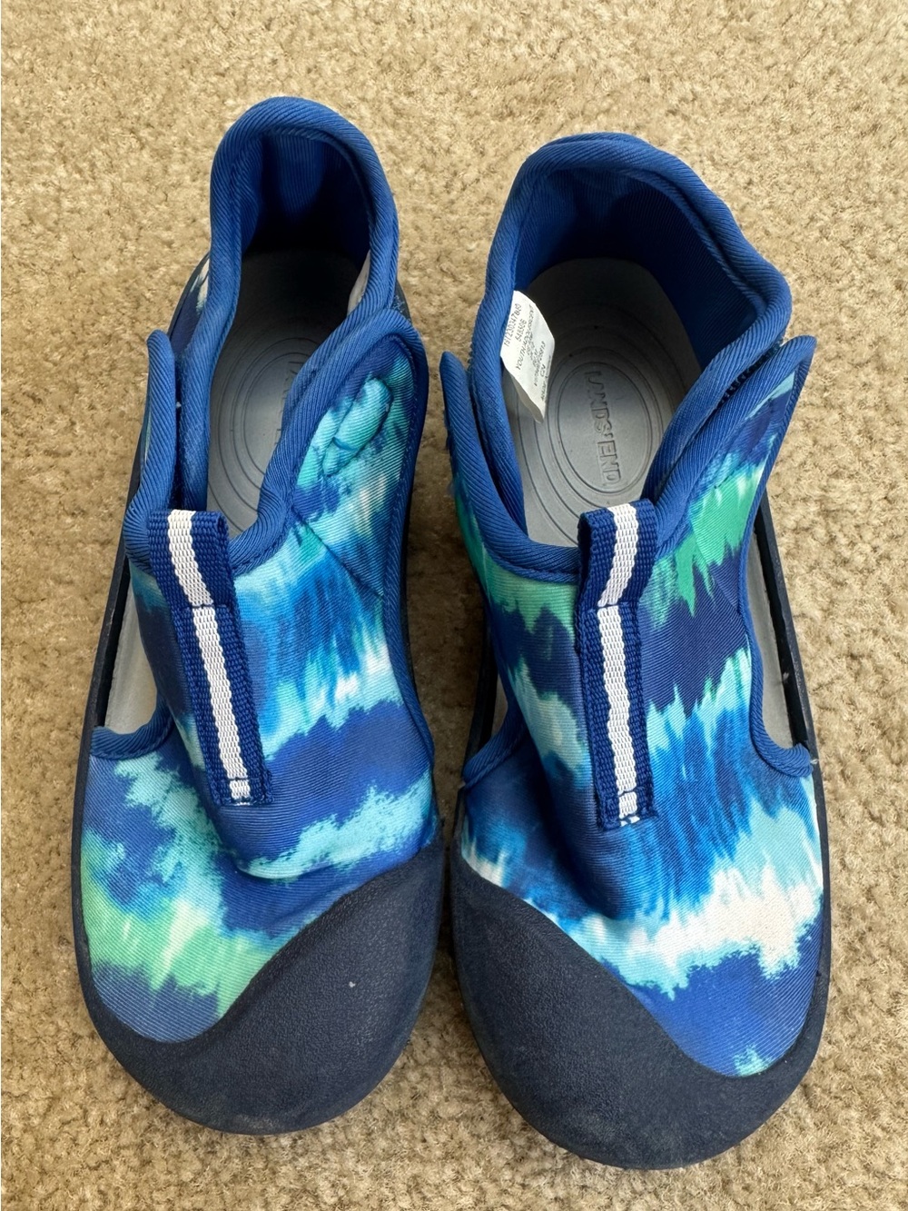 Lands' End Sz 13 Youth Blue Youth Slip-On Water/Beach Shoes